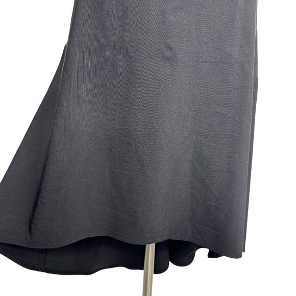 Vintage Y2K Whimsigoth Black Strapless Dress Lace Trim & Pink Floral Embroidery - Picture 4 of 11